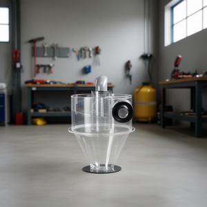 Séparateur de poussière cyclonique 4 en 1 avec tuyau, modèle D0100HAD2WY, pour réservoir de 5 à 10 gallons, collecteur de poussière efficace - Product Image 2