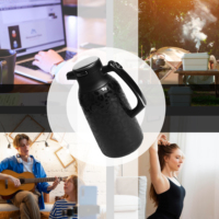 Cafetière thermos sous vide en acier inoxydable à double paroi isolée de grande capacité pour le thé avec logo personnalisé