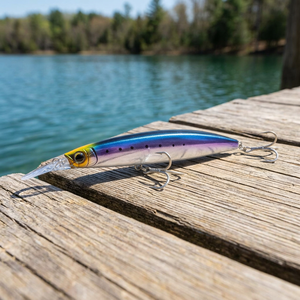 Vente en gros de leurres de pêche imprimés en ABS, leurres artificiels durs en plastique pour la pêche au bar, en lac, en eau douce, en eau salée, en rivière, en pêche sur glace et à la mouche - Product Image 3