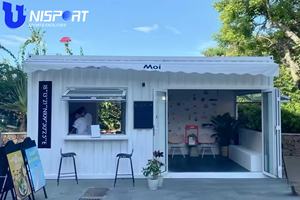 现代运输集装箱商店预制商业建筑移动餐厅办公室零售亭模块化集装箱商店设计 - Product Image 2