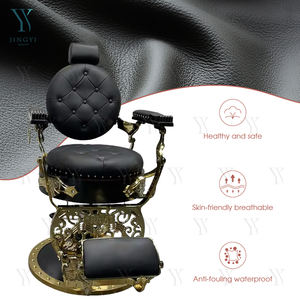 Poltrona da Barbiere Reclinabile <span class=keywords><strong>per</strong></span> Uso Intensivo con Base Dorata Poltrona Idraulica da Barbiere Personalizzata Sedia da Uomo <span class=keywords><strong>per</strong></span> Salone di Parrucchieri - Product Image 4