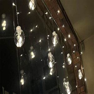 Đèn Giáng Sinh Vòng Hoa <span class=keywords><strong>LED</strong></span> Rèm Icicle Chuỗi Cổ Tích Ánh Sáng Đèn <span class=keywords><strong>LED</strong></span> Thả Đảng Sân Khấu Sân Vườn Ngoài Trời Trang Trí - Product Image 4