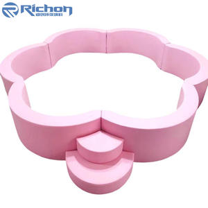 8*10 pieds Rectangle clair Transparent blanc boule fosse avec toboggan pour enfant en bas âge intérieur extérieur aire de jeux équipement de jeu doux - Product Image 4