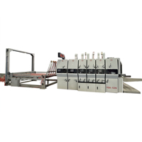 Unité de rainurage automatique et unité de découpe rotative séparées, équipement d'impression flexographique, machine à empiler vibrante