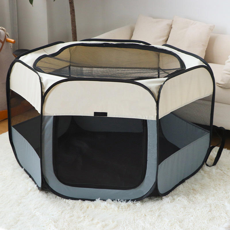 Petite clôture hexagonale-gris beige