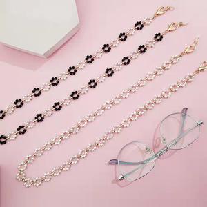 <span class=keywords><strong>Cordon</strong></span> de <span class=keywords><strong>lunettes</strong></span> optiques en néoprène pour femmes, câble en métal, forme de perle, sangle de chaîne, câble de <span class=keywords><strong>lunettes</strong></span> de soleil, nouveau, - Product Image 3