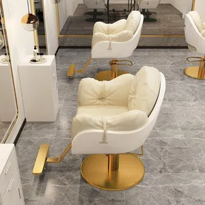 Mobili personalizzati di fabbrica barbiere di lusso elegante salone di bellezza taglio dei capelli sedia da barbiere per parrucchieri