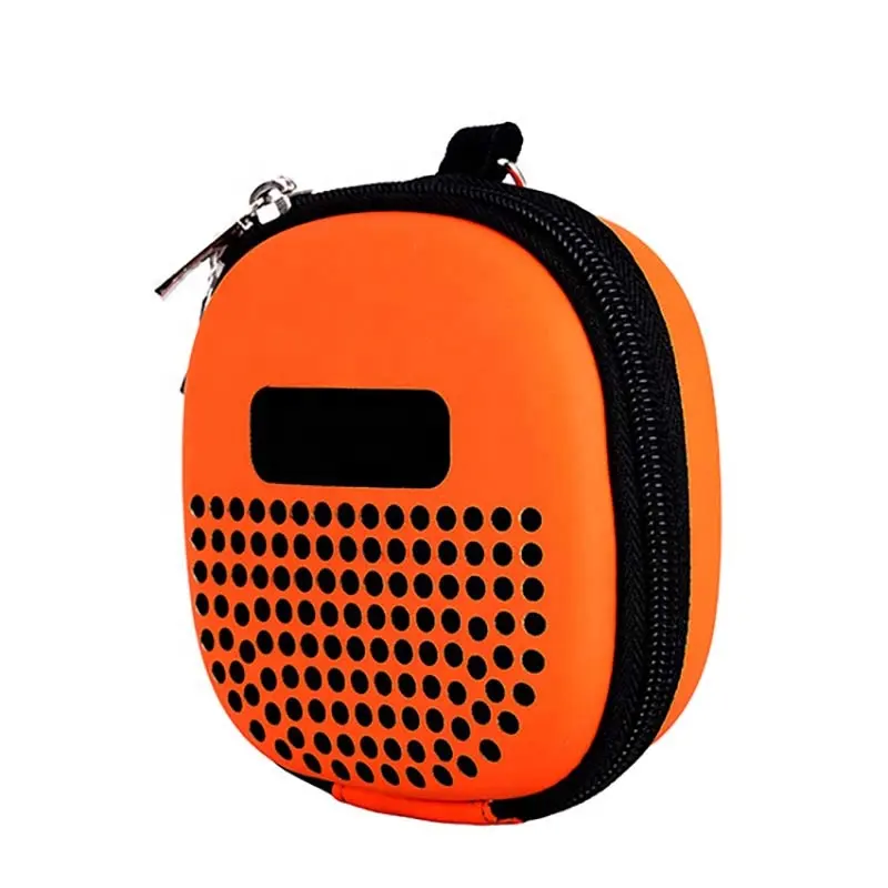 Black orange Portable travel eva speaker protective bag carrying cases for bose soundlink micro speaker