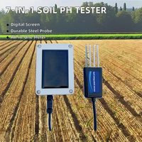 Système de surveillance du sol sans fil alimenté par l'énergie solaire Thingsend LoRa pour l'agriculture en extérieur 8-en-1 NPK EC Salinité Température Humidité