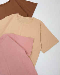 Camiseta Lisa bordada de gran tamaño con estampado de algodón 100% de 230gsm de peso pesado de alta calidad, camiseta personalizada de talla grande - Product Image 3