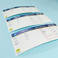 Impression de billets thermiques personnalisés imperméables de qualité supérieure, rouleaux de billets d'embarquement et étiquettes pour billets d'avion