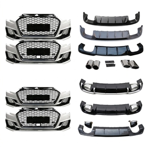 Vente Flash : Kit Carrosserie Complet Style <span class=keywords><strong>RS3</strong></span> pour <span class=keywords><strong>Audi</strong></span> A3 S3 8V.5 2017-2020, comprenant Pare-chocs Avant, Calandre Nid d'Abeille et Diffuseur - Product Image 1