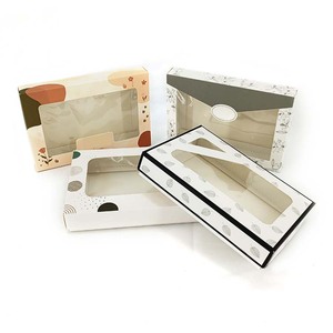 Bán buôn tùy chỉnh bé chăn yếm giấy gói hộp sang trọng trẻ sơ sinh quần áo trẻ em bao bì hộp quà tặng với cửa sổ - Product Image 3