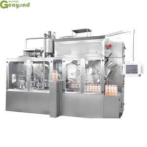 Shanghai 200ml 1 Litro Full Automatic Gable Top Carton Yougurt Máquina de llenado de leche de soja con tapa - Product Image 4