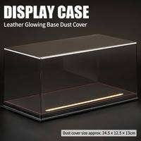 Vitrine professionnelle en acrylique LED pour modèles de blocs de construction, haute clarté, anti-poussière, pour maisons miniatures DIY et paysages réduits