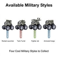 Bâtons à bulles d'été pour enfants, non irritants, non toxiques, style véhicule militaire, à inertie simple, pour cascades
