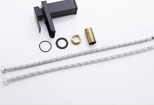 Phong cách Châu Âu Brass thác nước vòi phòng tắm nhiều màu sắc lưu vực vòi phun phẳng vòi phun thẳng rộng vành vòi phun - Product Image 6