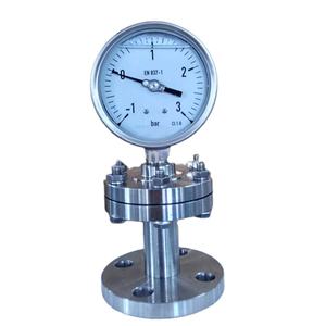 올 스테인리스 스틸 플랜지 I형 다이어프램 압력 게이지 - Product Image 2