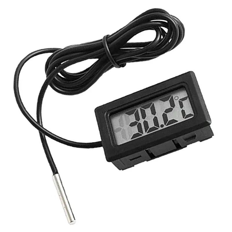 FY-10 Mini LCD Digital Thermometer Aquarium Auto Wasserbad Temperatur tester Detektor Monitor Eingebetteter Temperatur sensor 1M