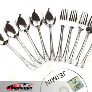 Tenedor y cuchara multifuncionales, transformación de tenedor y cuchara, accesorios de magia de cerca Kingmagic para uso diario, venta al por mayor, técnicas - Product Image 2