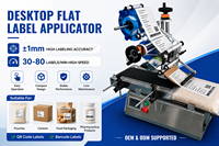 Machine d'étiquetage automatique de bureau IPS-L106D avec convoyeur pour petites entreprises, autocollants, cartons, sachets, boîtes à cartes et sacs