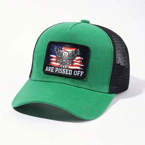 Gorra Trucker Snapback de Moda de Invierno para Hombre, Personalizada al por Mayor, con Logotipo Bordado, de 6 Paneles, de Algodón Liso, con Visera Plana, de Alta Calidad y Bajo MOQ - Product Image 3