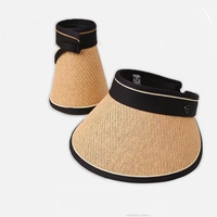 Chapeau de soleil intégral anti-UV style Y2K, pliable, réglable, impression personnalisée, visière pour sports de plein air, plage, pêche, cyclisme