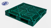 Palette en plastique double face personnalisée de grande taille pour conteneur de pile d'entrepôt