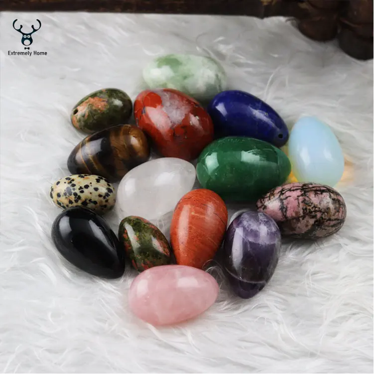 Hot Sell Wholesale Echte Bulk Crystal Rozenkwarts Yoni Eggs Zakjes Gecertificeerd Gia Jade Eieren Gebruikt Voor Kegeloefeningen