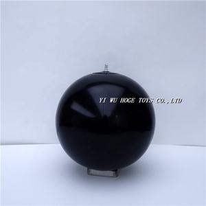 इच्छित मुद्रण लोगो छोटे बड़े आकार <span class=keywords><strong>inflatable</strong></span> पर्यावरण पीवीसी काले समुद्र तट गेंद के लिए बच्चों - Product Image 3