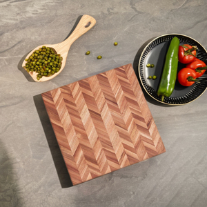 เขียงหั่นไม้อะคาเซียแบบใช้แล้วทิ้งเป็นมิตรกับสิ่งแวดล้อมดีไซน์สี่เหลี่ยมสำหรับใช้ในครัวเรือน - Product Image 1