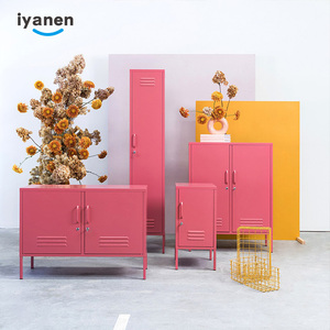 IYANEN Đồ Nội Thất Gia Đình Tùy Chỉnh Lắp Ráp Màu Vàng Kim Loại Dọc 1 Cửa Lưu Trữ Locker Với Bên Trong Kệ - Product Image 6