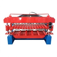 Machine de formage à rouleaux automatique à double couche pour panneaux de toiture et muraux, ligne de production de tôles et de tuiles en acier de haute précision