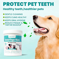Limpieza de dientes para perros Cuidado dental Finger Cot-Cuidado bucal para perros-Reduce el mal aliento Toallitas personalizadas para mascotas Fabricantes