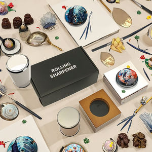 <span class=keywords><strong>Afilador</strong></span> de Cuchillos de Diamante Rodante con Guía Magnética, Grano Medio 400-800, Construcción de Aleación de Aluminio - Product Image 3