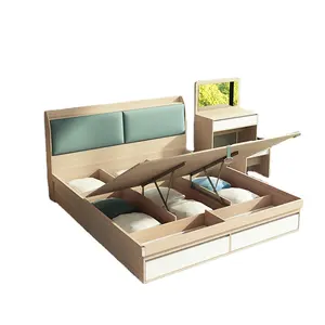 Neue Design Schlafzimmer Möbel Schlafzimmer Möbel Holz Bett mit Lagerung