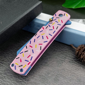 Couteau pliant coloré haute dureté pour camping, survie, fruits, usage domestique, couteau de poche portable, qualité industrielle OEM - Product Image 3