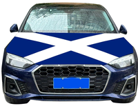 Housse de capot de voiture la plus vendue, de haute qualité, avec drapeau et tissus élastiques lavables, bannière de capot de voiture, housse de voiture thème football mondial