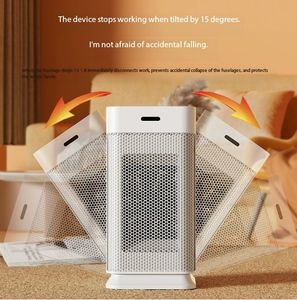 Nuevo Calefactor Eléctrico Oscilante de Escritorio con Suministro de Aire y Ventilador de Aire Caliente con Temporizador PTC, Calefacción Rápida para el Hogar, Pequeño, con Control Remoto - Product Image 4