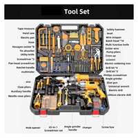 Kits d'outils multifonctions sans fil : perceuse, meuleuse d'angle, boîtes à outils en plastique