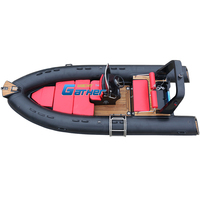 CE 5m Rib500 Hypalon Rigid Gonflable Boat China Rib Boats avec plancher en teck sundeck à vendre