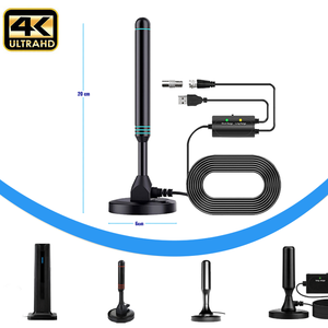<span class=keywords><strong>Antenne</strong></span> <span class=keywords><strong>TV</strong></span> numérique magnétique intérieure/extérieure pour maison, <span class=keywords><strong>camping</strong></span>-car, <span class=keywords><strong>camping</strong></span>, 4K 1080P, avec interrupteur et amplificateur réglable - Product Image 4