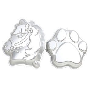 Moule à gâteau pour animaux Moule à gâteau en forme de patte Moule à gâteau en forme de cheval Facile à libérer Matériau de qualité alimentaire Facile à nettoyer - Product Image 1