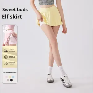 ベアセンス ガールズ ハイウエスト 露出防止 通気性 テニススカート ストレッチポケット付き トレーニング ランニング スポーツ用 - Product Image 2