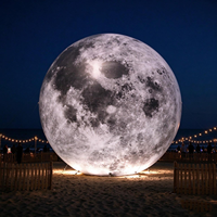 Ballon lune gonflable durable, imperméable, résistant aux intempéries, au soleil et au vent, idéal pour les événements et expositions en extérieur
