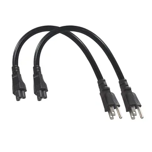Cloverleaf-cable de alimentación Ac Iec 60320 320 con conector C5 C5, 3 pines