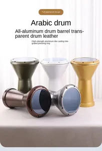 JELO YF-1 danse du ventre Tabor tambour turc Bronze aluminium chambre <span class=keywords><strong>arabe</strong></span> accompagnement Instrument de musique comprend un sac Djembe - Product Image 6