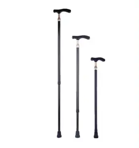 Old Man Outdoor Aluminum Alloy 4 Section Shockproof Walk Stick Cane Climbing Crutches GB-815