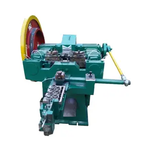 Máquina de fabricación de clavos de hierro, cable de acero automático de fábrica de China, línea de producción