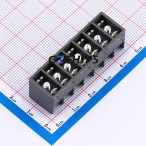 980-W/07 Barrier Terminal Block Through hole Component (THT),P=6.35mm Connector 6.35mm 1x7P Straight Pin 7P - Product Image 2
